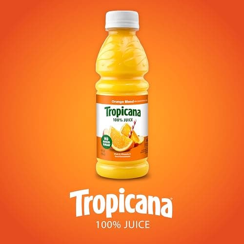 Tropicana 100% Juice Orange Blend, Single Serve, 10 fl oz Bottles (Pack of 24) - Real Fruit Juice, Vitamin C Rich, No Added Sugars, No Artificial Flavors thumbnail 7