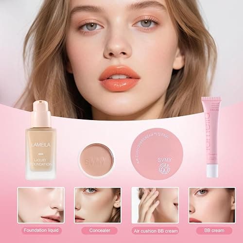 Fynqwor Makeup Kit,Makeup Set,25Pieces All in One Makeup Kit for Women and Teens,Hypoallergenic Makeup sets for Women Full Kit,make up kits for teens,Christmas makeup gift set for beginners thumbnail 4