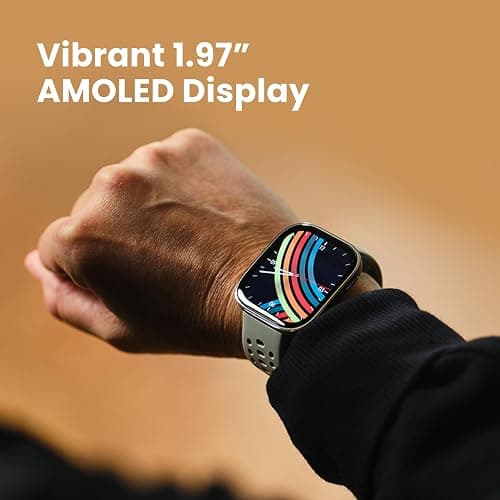 Amazfit Bip 6 Smart Watch 46mm, 14 Day Battery, 1.97" AMOLED Display, GPS & Free Maps, AI, Bluetooth Call & Text, Health, Fitness & Sleep Tracker, 140+ Workout Modes, 5 ATM Water-Resistance, Black thumbnail 2