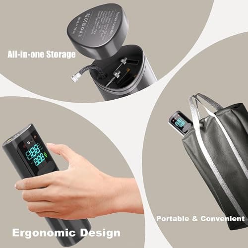 Elektrische Ballpumpe, Tragbare Luftpumpe Ballpumpe Aufblasgerät Nadeln Mit Digitalanzeige Für Gymnastikbälle Basketball Fußball Wasserbälle Yogabälle Sportbälle Aufblasbare Pumpe Elektrische Pumpen thumbnail 2