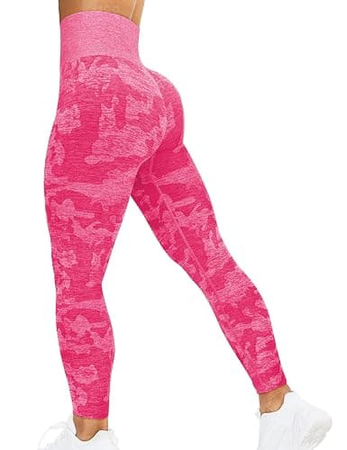 HIGORUN Women Seamless Leggings Smile Contour High Waist Workout Gym Yoga Pants - Image 1