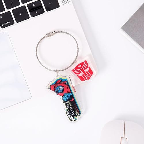 YOLOPARK Transformers G1 Keychain Set - Optimus Prime & Megatron - Classic Metal Collectible (6.6x3.4cm, 2-Pack) thumbnail 2