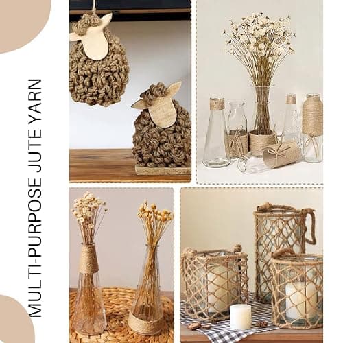 LOTIMOYIA Mini Clothes Pins 200 Pcs - 1" Wooden Clothespins with 11FT Jute Twine,Small Clothes Pins for Photos, Crafts, Home Decor & Art Projects, Reusable Multi-Purpose Clothespins for DIY Projects thumbnail 8
