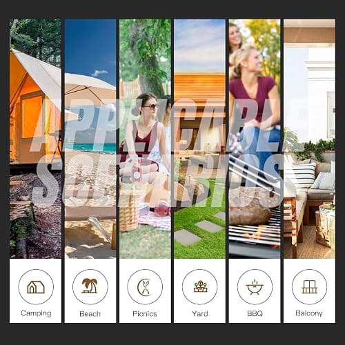 BestOffice 8FT Picnic Table Folding Table Camping Table Plastic Table Fold Up Table Lock for Party Event,White thumbnail 7