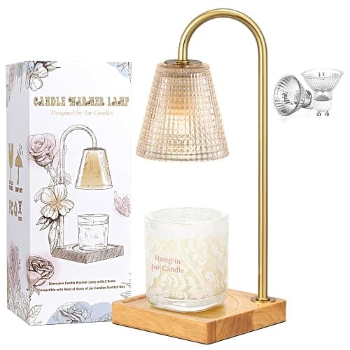 Hong-in Candle Warmer Lamp with Timer Dimmer,Birthday Gifts for Women Mom Sister,House Warming Gifts New Home Room Decor,Vintage Wax Warmer for Scented Wax Jar Candles thumbnail 8