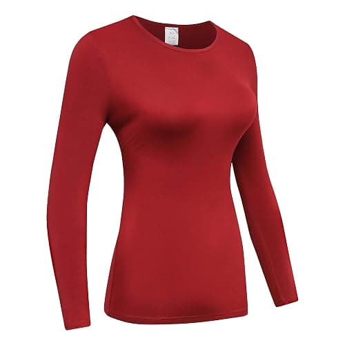 OThread & Co. Women's Long Sleeve T-Shirt Comfy Underscrub Tee Basic Stretch Layer thumbnail 3