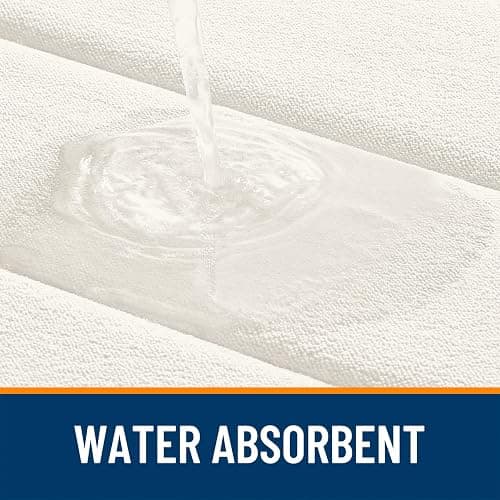 OLANLY Memory Foam Bath Mat 30x20, Super Soft Absorbent Bathroom Rugs, Quick Dry, Machine Washable Shower Floor Rugs, Bathmat Carpet, Bathroom Home Decor Accessories, Ivory thumbnail 3