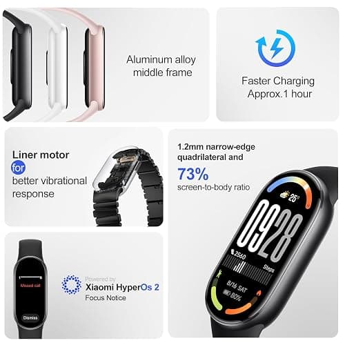 Xiaomi Smart Band 10 - Autonomie jusqu'à 21 Jours, écran 1,72", AMOLED avec taux de rafraîchissement de 60 Hz, Sommeil, Stress, SpO2, Moniteur de fréquence Cardiaque, 5 ATM, Mi Fitness, Noir thumbnail 3