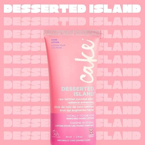 Cake Beauty Enriched Hand Lotion, Desserted Island – Moisturizing & Radiance Enhancing – For Dry Hands – Coconut Fruit Extract, Mango Butter & Shea Butter- 60 mL / 2 Oz thumbnail 2
