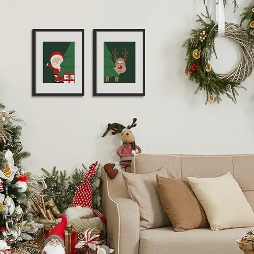 upsimples 12x16 Picture Frame, Display Pictures 8.5x11 with Mat or 12x16 Without Mat, Wall Hanging Photo Frame, Black, 1 Pack thumbnail 8