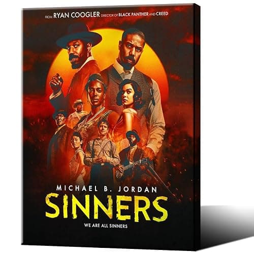 Framed Sinners Poster For Fans Kids Room Bedroom Wall Decor-Movie Sinners Posters Canvas Prints Picture For Teen Boy Girls Gifts - Image 1