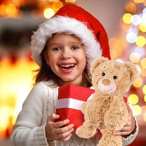 SuzziPals Teddy Bear Stuffed Animals, Microwavable Stuffed Animal Heating Pads for Heat Therapy, Stress Relief Toy for Anxiety, Cuddle, Companion, Bear Plush Gifts for Girls Boys Adults - Teddy Bear thumbnail 7