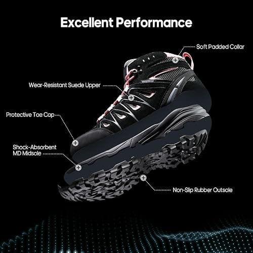 NORTIV 8 Women's Waterproof Hiking Boots Outdoor Trekking Camping Trail Hiking Boot Seeker thumbnail 4