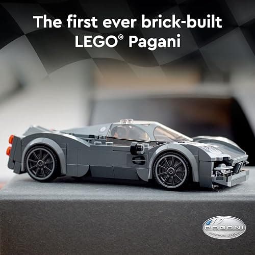 LEGO Speed Champions Pagani Utopia 76915 Race Car Toy Model Building Kit, Italian Hypercar, Collectible Racing Vehicle, 2023 Set thumbnail 2