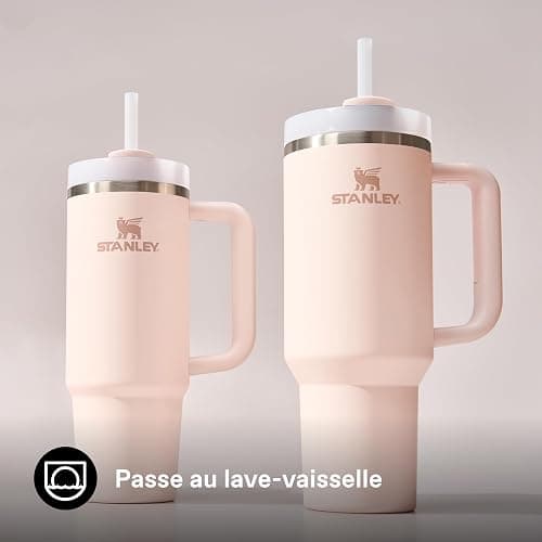 STANLEY 1913 Quencher H2.0 FlowState Mug Isotherme avec Paille 1.2L - Froid Pendant 11 Heures - Glacé Pendant 48 Heures - Thermos Lavable au Lave-Vaisselle - Gourde Inox Sans BPA - Rose Quartz thumbnail 7