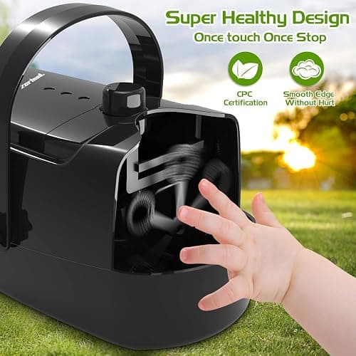 Bubble Machine Durable Automatic Bubble Blower, 18000+ Big Bubbles Per Minute Bubbles for Kids Toddlers Bubble Maker Operated by Plugin or Batteries Bubble Toys for Indoor Outdoor Birthday Party thumbnail 5
