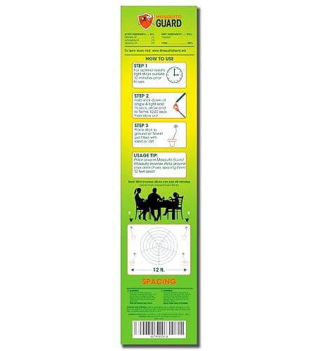 Mosquito Repellent Outdoor Patio Sticks 40 Pcs, 30Hrs Protection - Natural Mosquito Repellent Citronella Incense Sticks, Backyard Travel Camping Bug Repellent Outdoor & Indoors Gnat Mosquito Control thumbnail 4