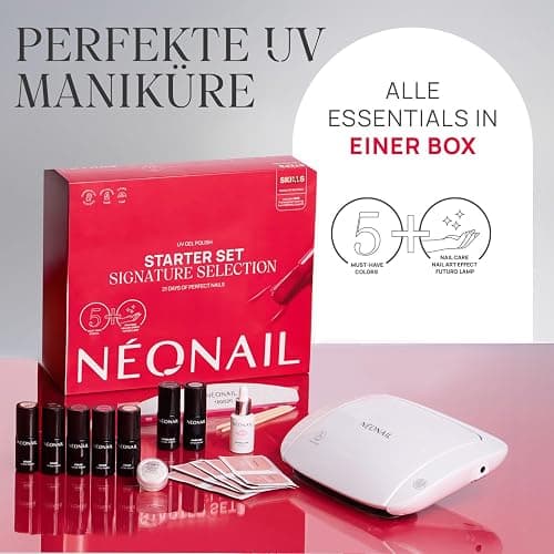 NÉONAIL Signature Selection Starter Set - LED UV Lampe 22W/48 - UV Nagellack - Maniküre Set - Top - Starterset mit Lampe - Sets - Nagellack Set - Farben - Base - Manicure - Nagelset thumbnail 2