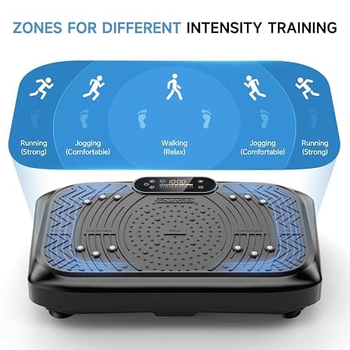 Taevno Vibration Plate Exercise Machine,Vibration Plate Machine 199 Adjustable Speed,Vibrating Plate Exercise Machine Automatic Mode P1-P7,Vibration Platform with LED & Bluetooth 450 Lbs Capacity thumbnail 2