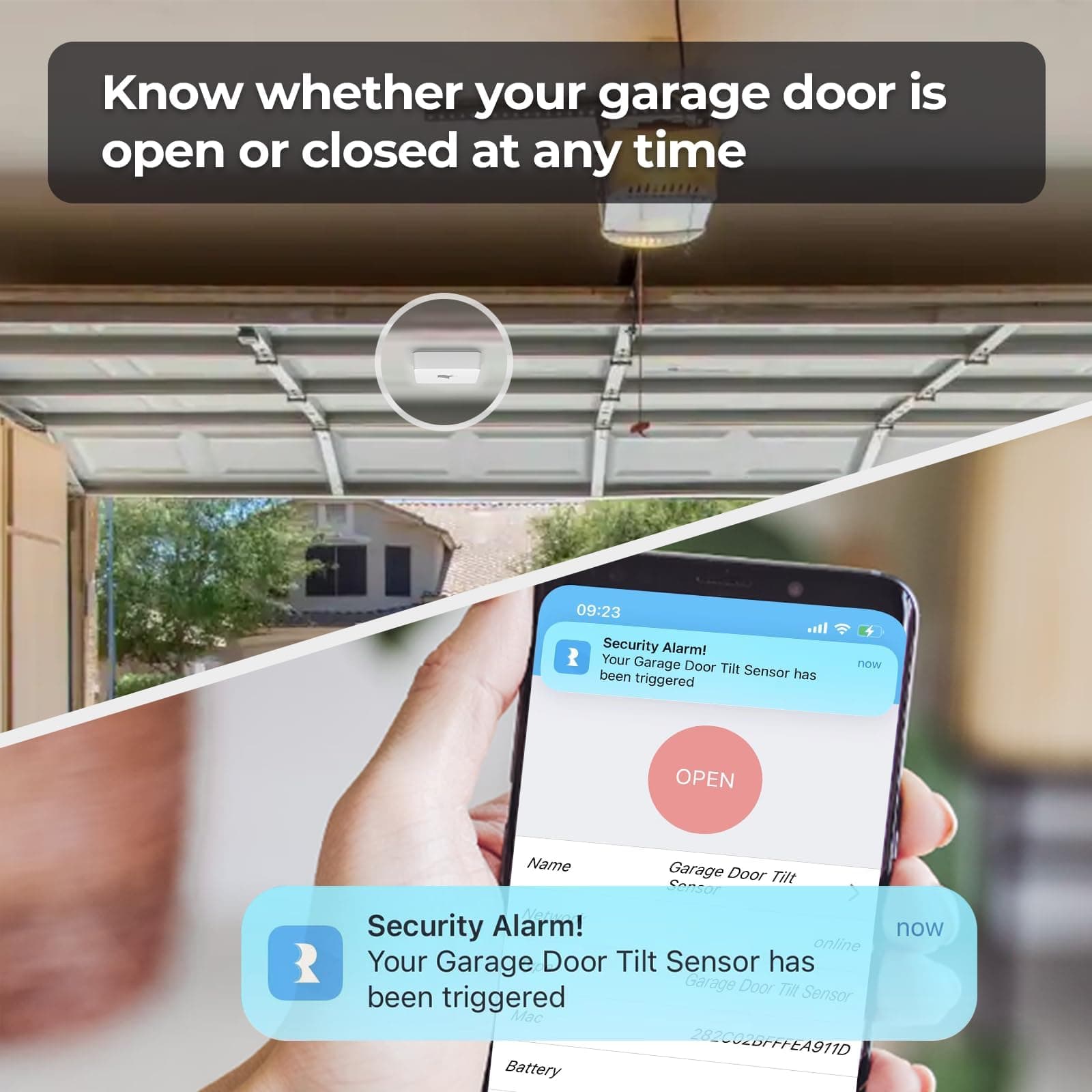 THIRDREALITY Zigbee Smart Garage Door Tilt Sensor thumbnail 4