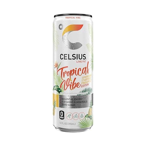 CELSIUS Sparkling Tropical Vibe, Functional Essential Energy Drink 12 Fl Oz (Pack of 12) thumbnail 5