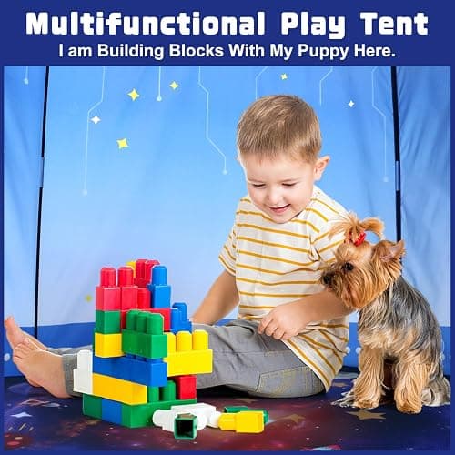 Kaivee Rocket Ship Space Pop Up Play Tent for Kids-Astronaut Pretend Playhouse Gift for 3-5 Year Old Girls Boys thumbnail 5
