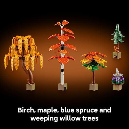 LEGO Icons Autumn Cottage Garden Building Set for Adults, Ages 18+ - Whimsical Room Decor for Office, Bedroom, or Book Shelf - Building Blocks for Crafting Fans - Gift Idea for Birthdays - 11372 thumbnail 5