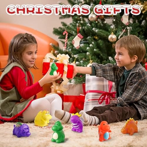 Color Changing No Hole Toddler Bath Toys for Kids Ages 1-3 4-8, Dinosaur Bath Toys Toddlers 2-4, Dinosaur Toys, Christmas Stocking Stuffers Christmas Birthday Gifts Bathtub Water Toys with Drying Bag thumbnail 2