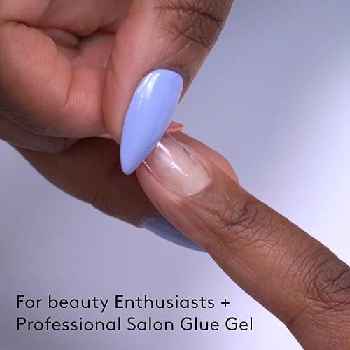 Mylee Fix N Flash Soft Gel Tips Kit - Nail Art Extensions, 3 Shapes, 216Pcs | LED Torch Lamp, USB Rechargeable, Movable Head, Prep Wipes & Half-moon Nail File, Full Cover thumbnail 5