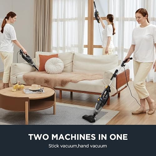 Eureka Blaze Stick Vacuum Cleaner, Powerful Suction 3-in-1 Small Handheld Vac with Filter for Hard Floor Lightweight Upright Home Pet Hair, Dark Black thumbnail 3