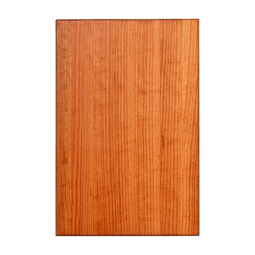 John Boos R-Board Series Rectangular Wooden Cherry Cutting Board 18”x12” – 1.5” Thick, 7-lb Reversible Butcher Block with Edge-Grain & Finger Grips – Made in the USA - Image 1