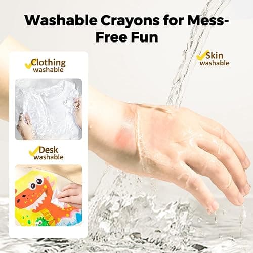 Jar Melo Jumbo Crayons for Toddlers, 12 Colors TwistJoy Crayon Non Toxic Washable Easy to Hold Large Crayons,Gift for Boys and Girls Back to School thumbnail 2