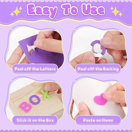 1328 PCS Foam Letter Stickers,Foam Alphabet Number Shape Stickers(Colorful) | Self Adhesive, EVA, Letters Sticker for Crafts, School Project, Scrapbooking Supplies, Bulletin Board, Classroom, DIY Decor thumbnail 5