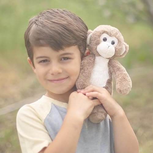 World's Softest Plush Stuffed Animal for Baby, Toddler, Kids, Adults - Adorable Toy Made from Kid-Friendly, Quality Materials - Lushee MoMo Monkey, 10" thumbnail 2