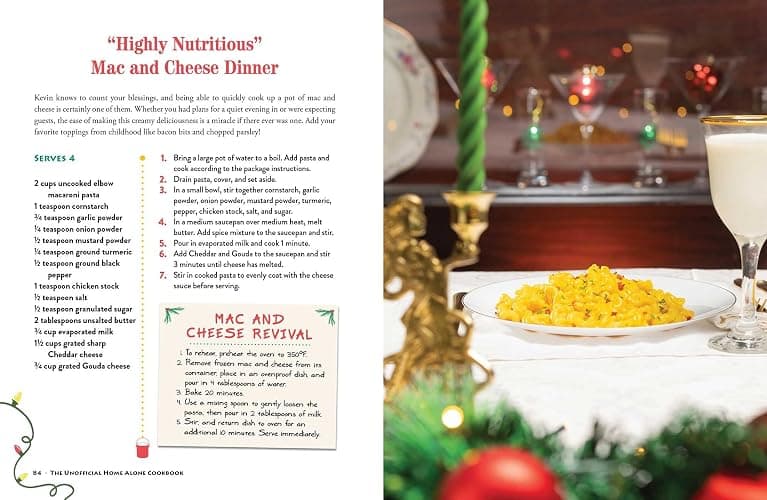 The Unofficial Home Alone Cookbook: From a "Lovely" Cheese Pizza to a "Highly Nutritious" Mac and Cheese Dinner, Tasty Meals Inspired by a Holiday Classic (Unofficial Cookbook Gift Series) thumbnail 5
