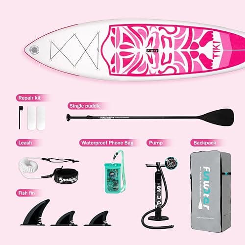 FunWater Inflatable Ultra-Light Stand Up Paddle Board for All Skill Levels with Premium SUP Paddleboard Accessories,Non-Slip Comfort Deck for Youth & Adults thumbnail 4