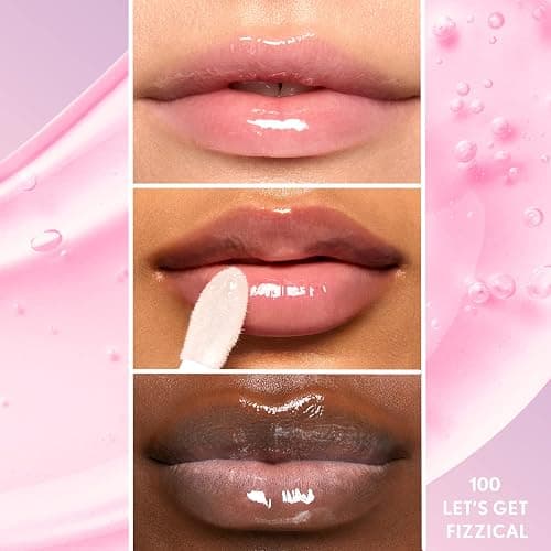 COVERGIRL Clean Fresh Yummy Lip Gloss, Sheer, Natural Scents, Vegan Formula - 100 Let's Get Fizzical, 0.33 fl oz thumbnail 4