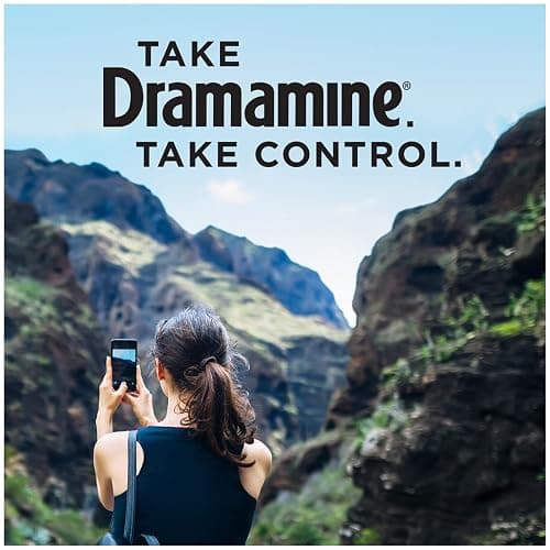 Dramamine Motion Sickness Less Drowsy, Travel Vial, Multicolor, 8 Count thumbnail 6