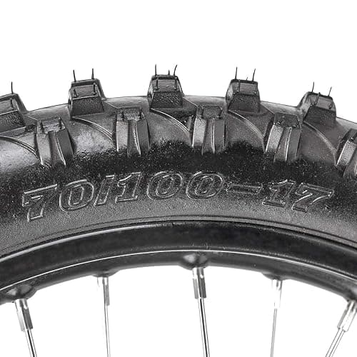 WPHMOTO 70/100-17 Front + 90/100-14 Rear Wheels Tires and Rim Inner Tube With 15mm Bearing Assembly for Dirt Pit Bikes thumbnail 5
