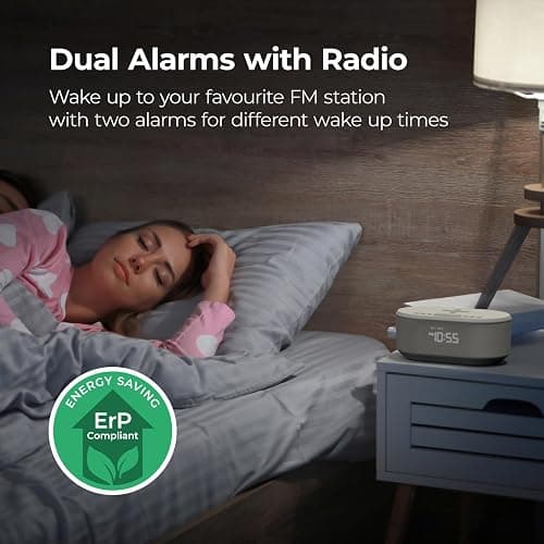 i-box Alarm Clocks Bedside, Alarm Clock with Wireless Charging, Bluetooth Speaker, Radio Alarm Clock, Fast Qi Wireless Charger, Mains Powered, FM Radio, USB Charging Port, Dimmable, Non Ticking thumbnail 4