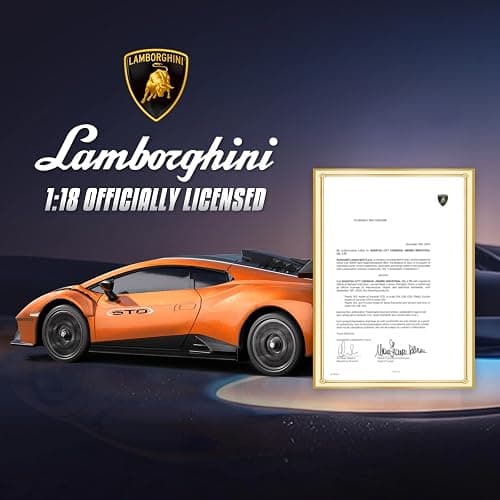 LUXOS RC Lamborghini Remote Control Car for Boys 4-7, 1:18 Scale Official Licensed Lamborghini Toy Car, 2.4Ghz RC Drift Car Toys for Adults Boys 8-12 Kids Birthday Gift Ideas, Drift RC Cars (Orange) thumbnail 6