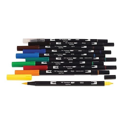 Tombow ABT Dual Brush Pen Set of 10, Primary thumbnail 2