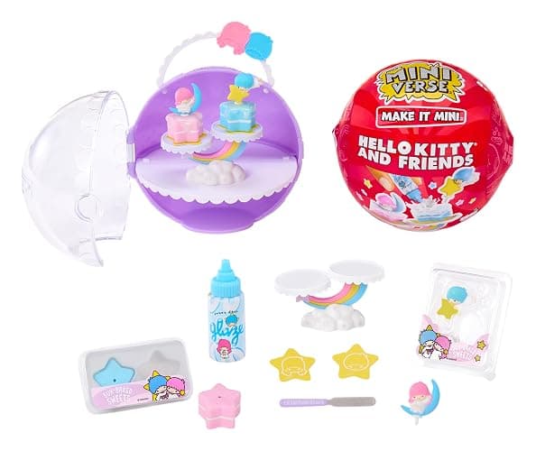 MGA's Miniverse Make It Mini Hello Kitty and Friends Series 4, DIY Mini Collectibles, Retro Stationery & Food Replicas, Sanrio Characters, Ages 8+ - Image 1