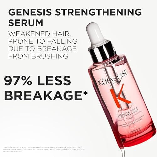 Kerastase Genesis Hair Serum | Daily Strengthening Treatment for Weak or Damaged Hair | Nourishes and Reinforces Hair | Anti-Breakage | Silicone-Free | For Weakened Hair | Serum Fortifiant thumbnail 2