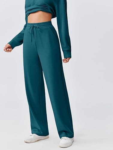 PINSPARK 2 Piece Sets for Women 1/2 Zip Sweatsuit Loose Fit Sweatshirt Straight Leg Pants 2025 Matching Outfit Fall Tracksuit thumbnail 5