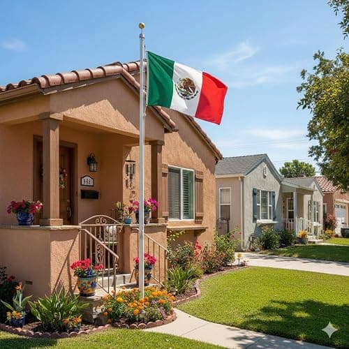 Mexican Flag for Indoor Outdoor Use, 3x5 Feet, Bandera de Mexico, National Symbol | Bandera Mexicana | MandaFacil thumbnail 4
