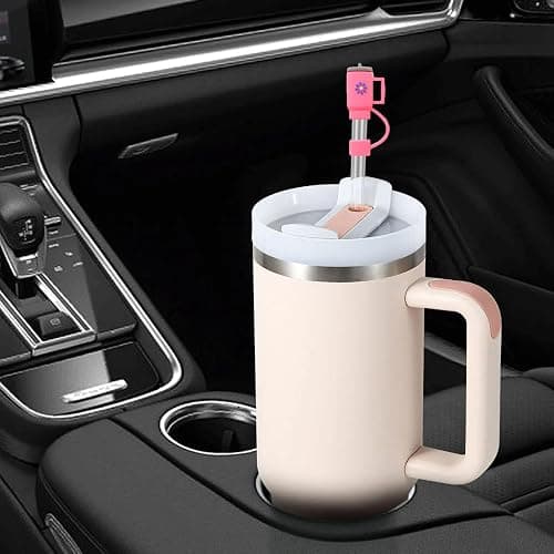 9P Straw Cover for Stanley Cup, Silicone Straw Topper for Stanley Cup 30&40oz with Tumblers, 10mm 0.4in Lid Accessories (Reusable) thumbnail 6
