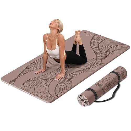 PAIDU Large Yoga Mat-72’x36’x0.4’ Extra Width ＆ Thick,Comfortable,Non-Slip Exercise Mat-Works Great on All Floor for Stretching,Yoga Studio,Gym or Home Workouts - Image 1