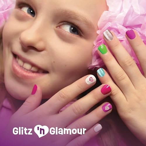 Nail Art Studio for Girls - Birthday Gift - Nail Polish Kit for Kids Ages 7-12 Years Old - Girl Gifts Ideas - Gift Set - Girly Stuff - Polish, Pens, Glitter, Stickers, Gems, Filer - 8 9 10 11 12 Year thumbnail 8