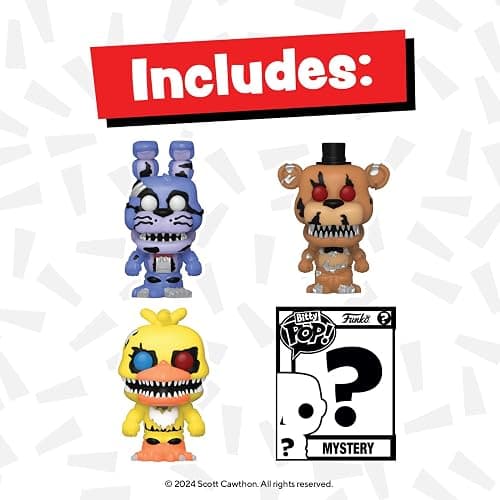 Funko Bitty POP! Five Nights at Freddy's (FNAF)- Nightmare Bonnie and A Surprise Mystery Mini Figure - 0.9 Inch (2.2 Cm) Collectable - Gift Idea thumbnail 3